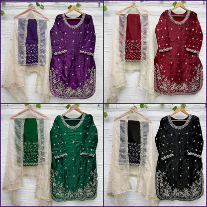 Design 1065 Hit Colors Florent Jimmy Choo Pakistani Readymade Suits Wholesaler Gujarat