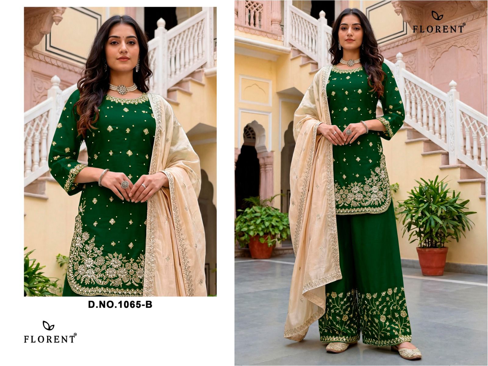 Design 1065 Hit Colors Florent Jimmy Choo Pakistani Readymade Suits Wholesaler Gujarat