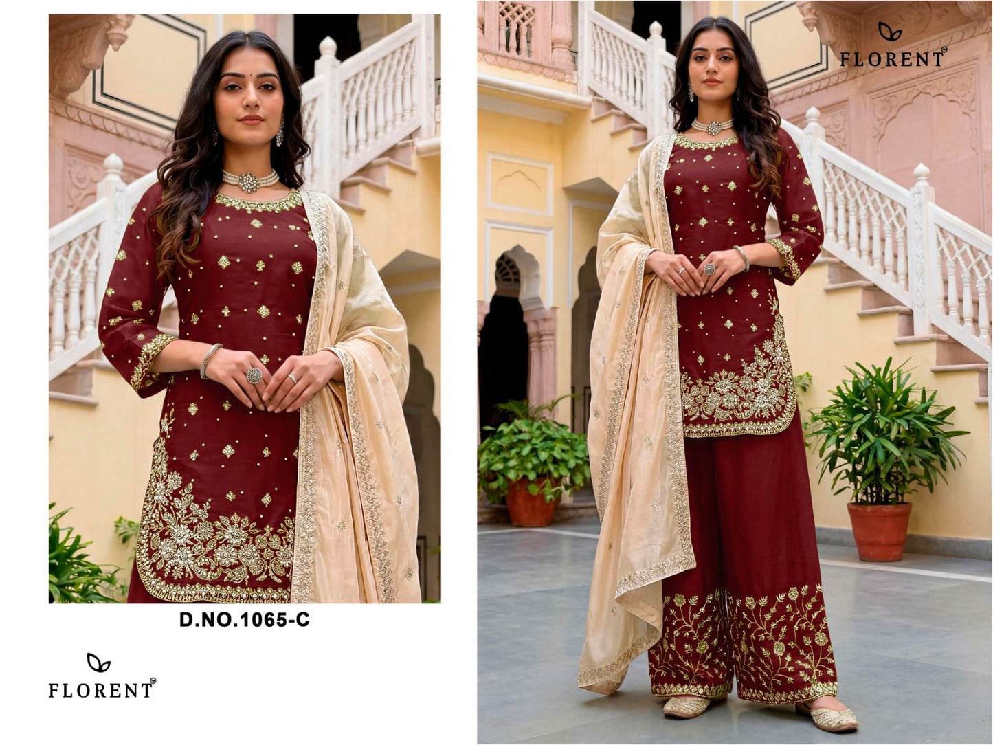 Design 1065 Hit Colors Florent Jimmy Choo Pakistani Readymade Suits Wholesaler Gujarat