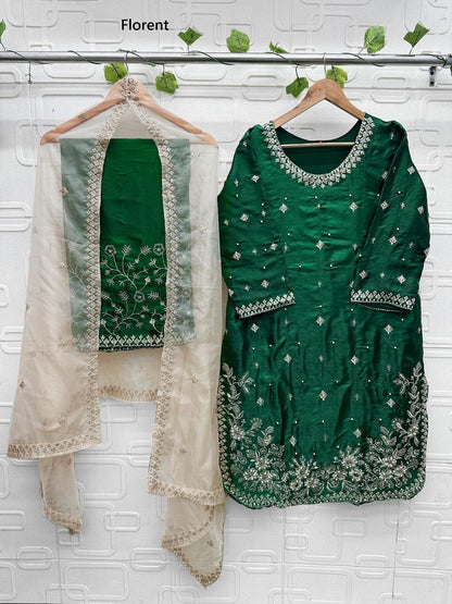 Design 1065 Hit Colors Florent Jimmy Choo Pakistani Readymade Suits Wholesaler Gujarat
