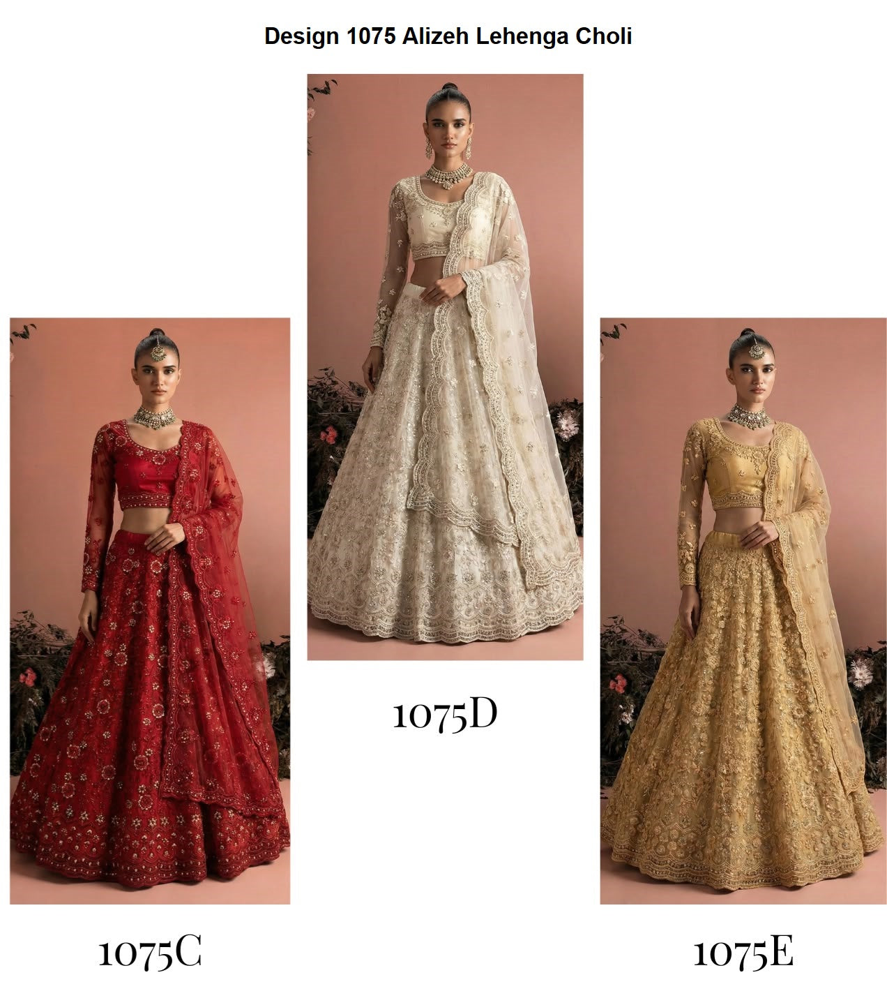 Design 1075 Alizeh Butterfly Net Lehenga Choli Supplier India