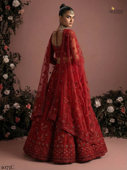 Design 1075 Alizeh Butterfly Net Lehenga Choli Supplier India