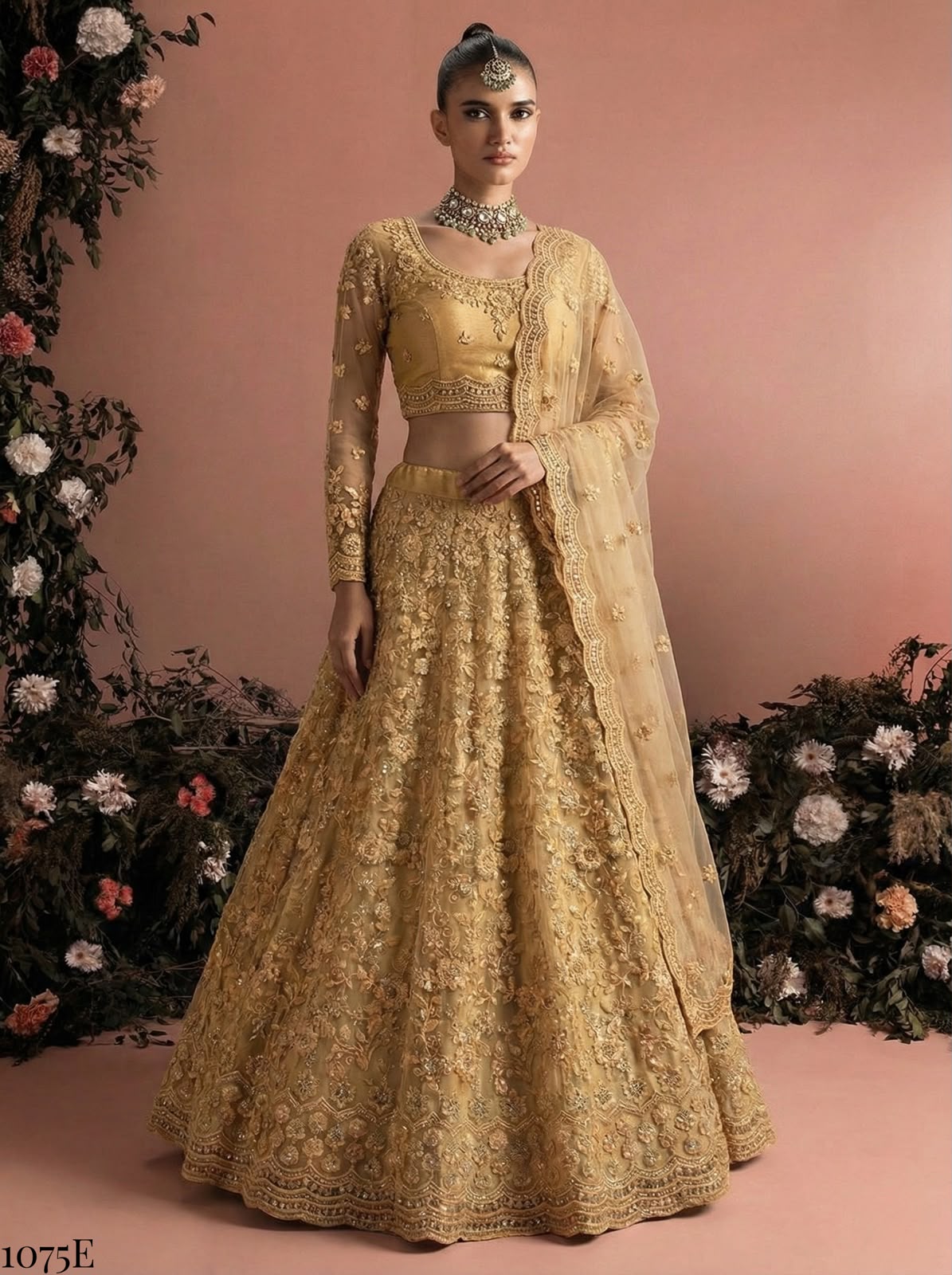 Design 1075 Alizeh Butterfly Net Lehenga Choli Supplier India