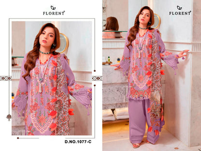Design 1077 Abcd Florent Cambric Cotton Pakistani Salwar Suits Wholesaler India