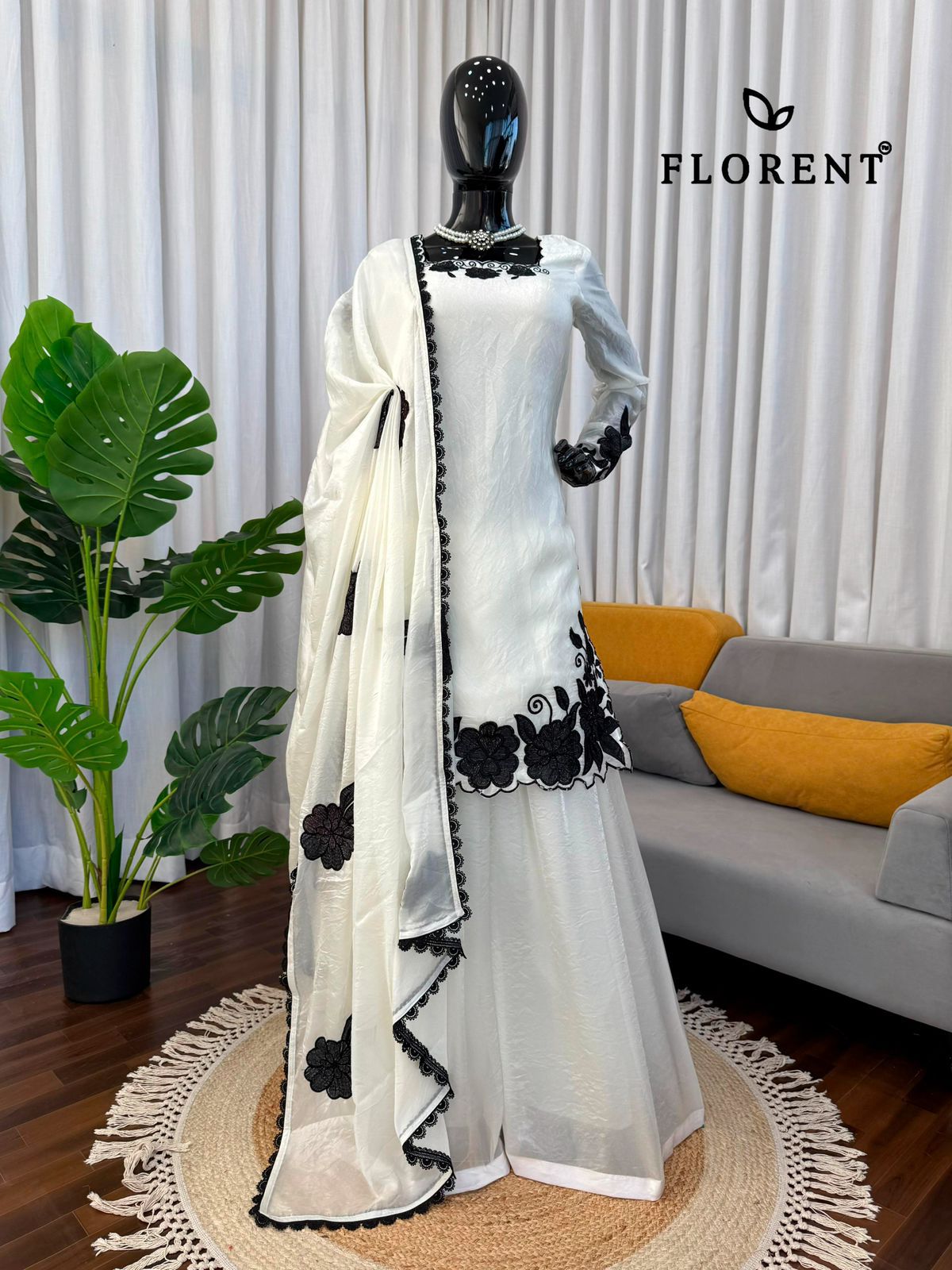 Design 1080-1081 Florent Fendy Silk Pakistani Readymade Suits Wholesaler Gujarat
