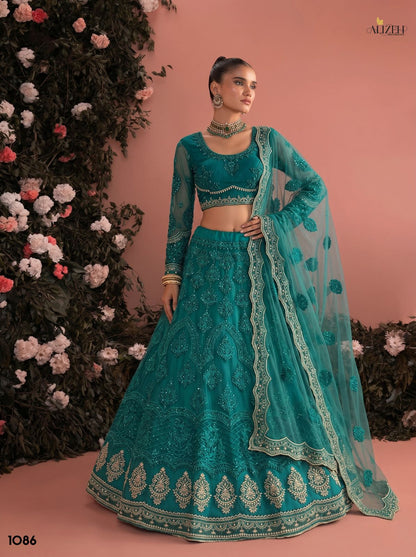 Design 1085-1090 Alizeh Butterfly Net Lehenga Choli Supplier