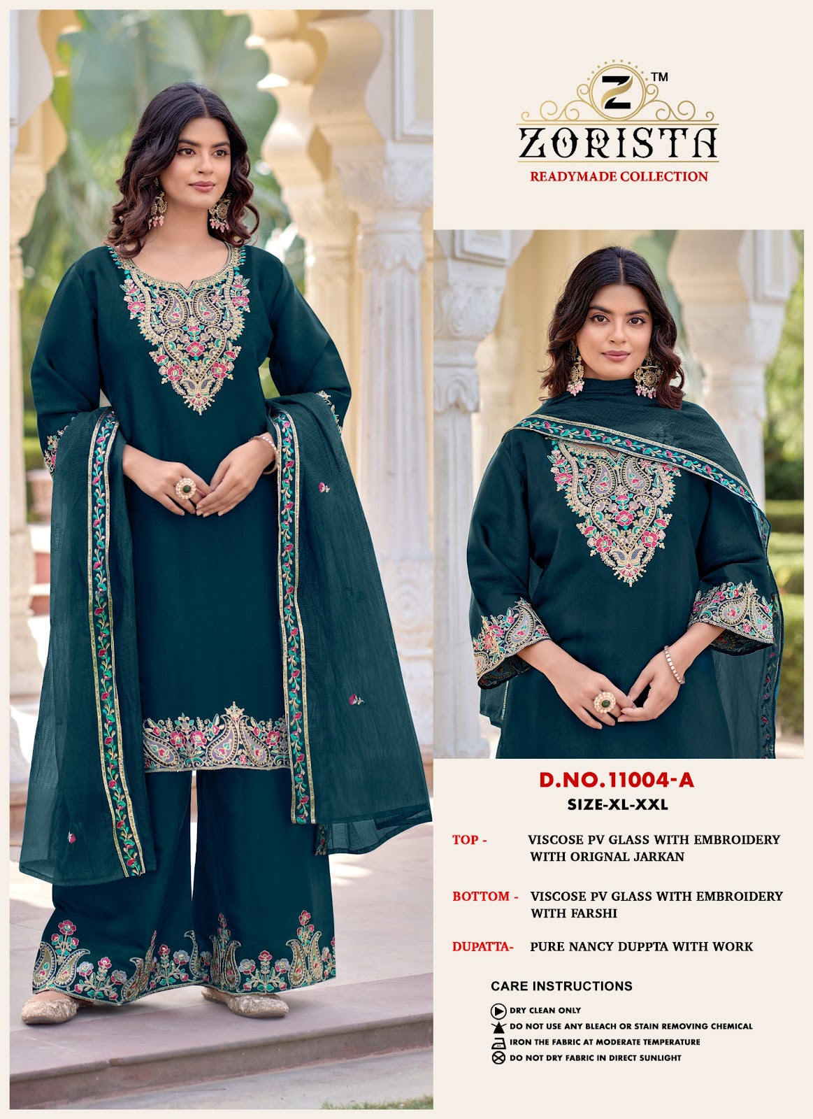 Design 11004 Abcd Zorista Viscose Pakistani Readymade Suits Supplier India