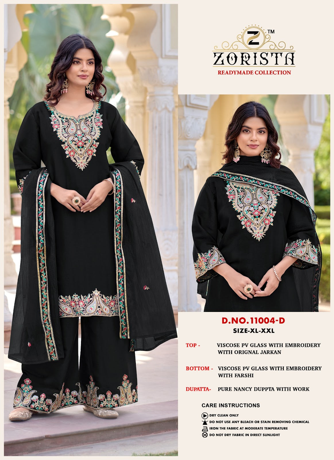 Design 11004 Abcd Zorista Viscose Pakistani Readymade Suits Supplier India