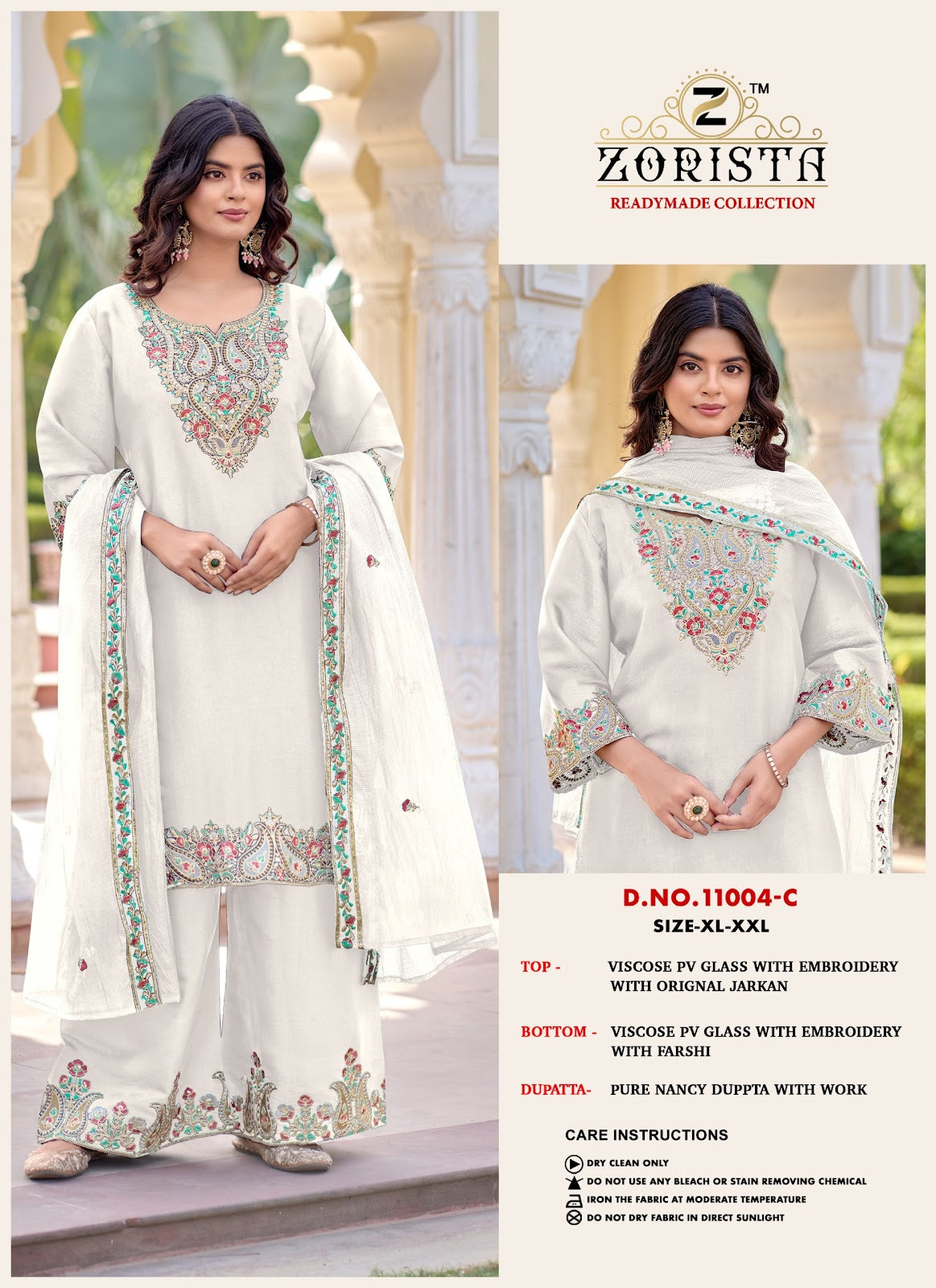 Design 11004 Abcd Zorista Viscose Pakistani Readymade Suits Supplier India