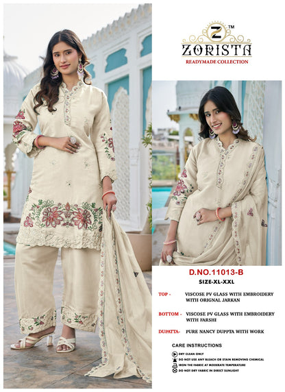 Design 11013 Abcd Zorista Viscose Pakistani Readymade Suits Wholesale