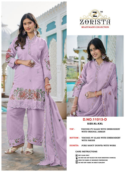 Design 11013 Abcd Zorista Viscose Pakistani Readymade Suits Wholesale