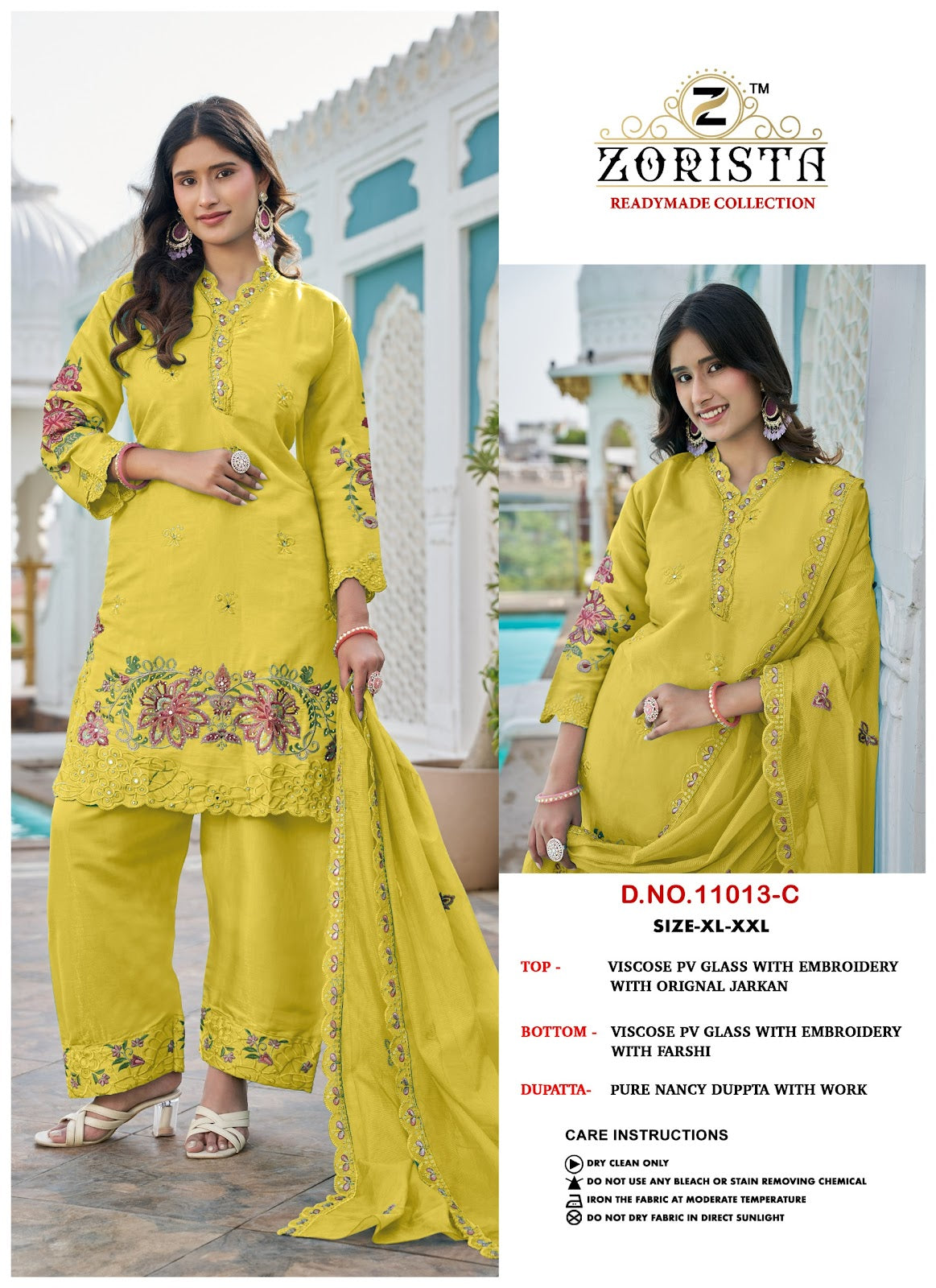 Design 11013 Abcd Zorista Viscose Pakistani Readymade Suits Wholesale