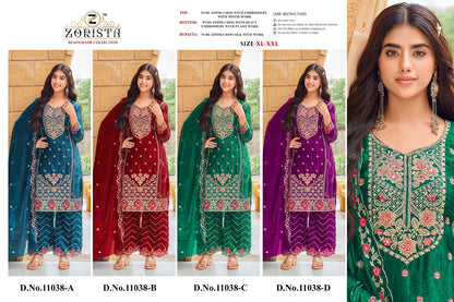 Design 11038 Abcd Zorista Jimmy Choo Pakistani Readymade Suits Exporter