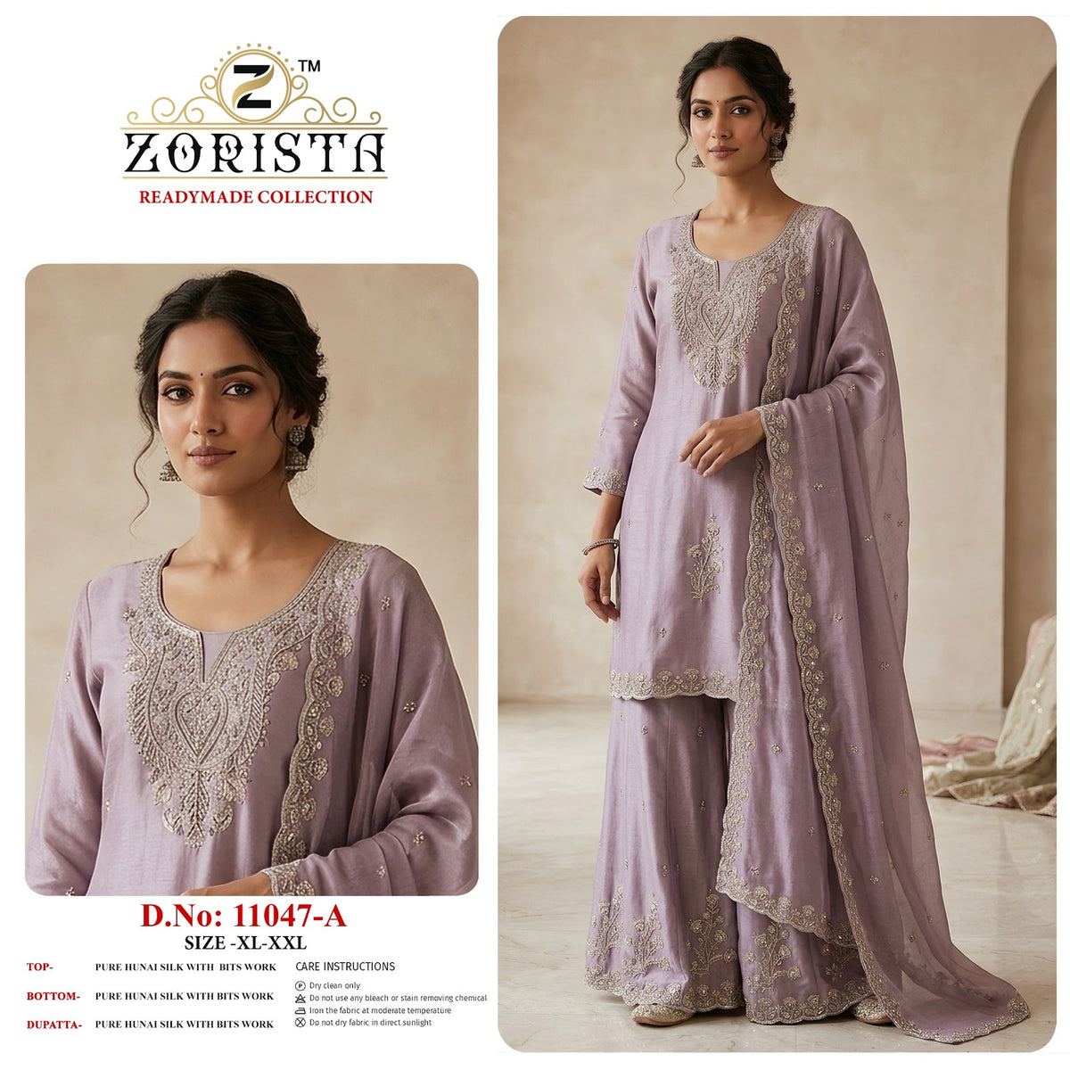 Design 11047 Abcd Zorista Hunai Silk Pakistani Readymade Suits Exporter Ahmedabad