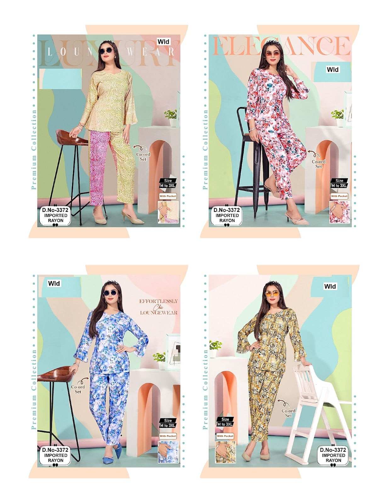 Design 110825 Wld Rayon Co Ord Set Supplier India