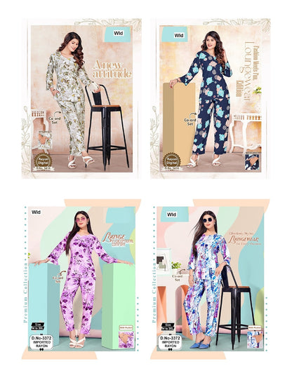 Design 110825 Wld Rayon Co Ord Set Supplier India