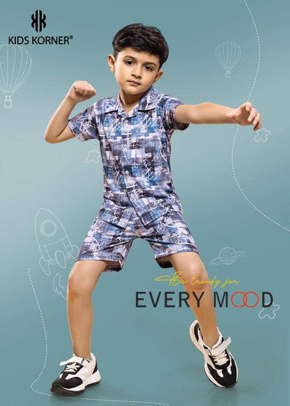 Design 1111 Kids Korner Looper Boys Shorts Set Wholesale Rate