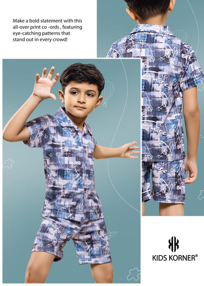 Design 1111 Kids Korner Looper Boys Shorts Set Wholesale Rate