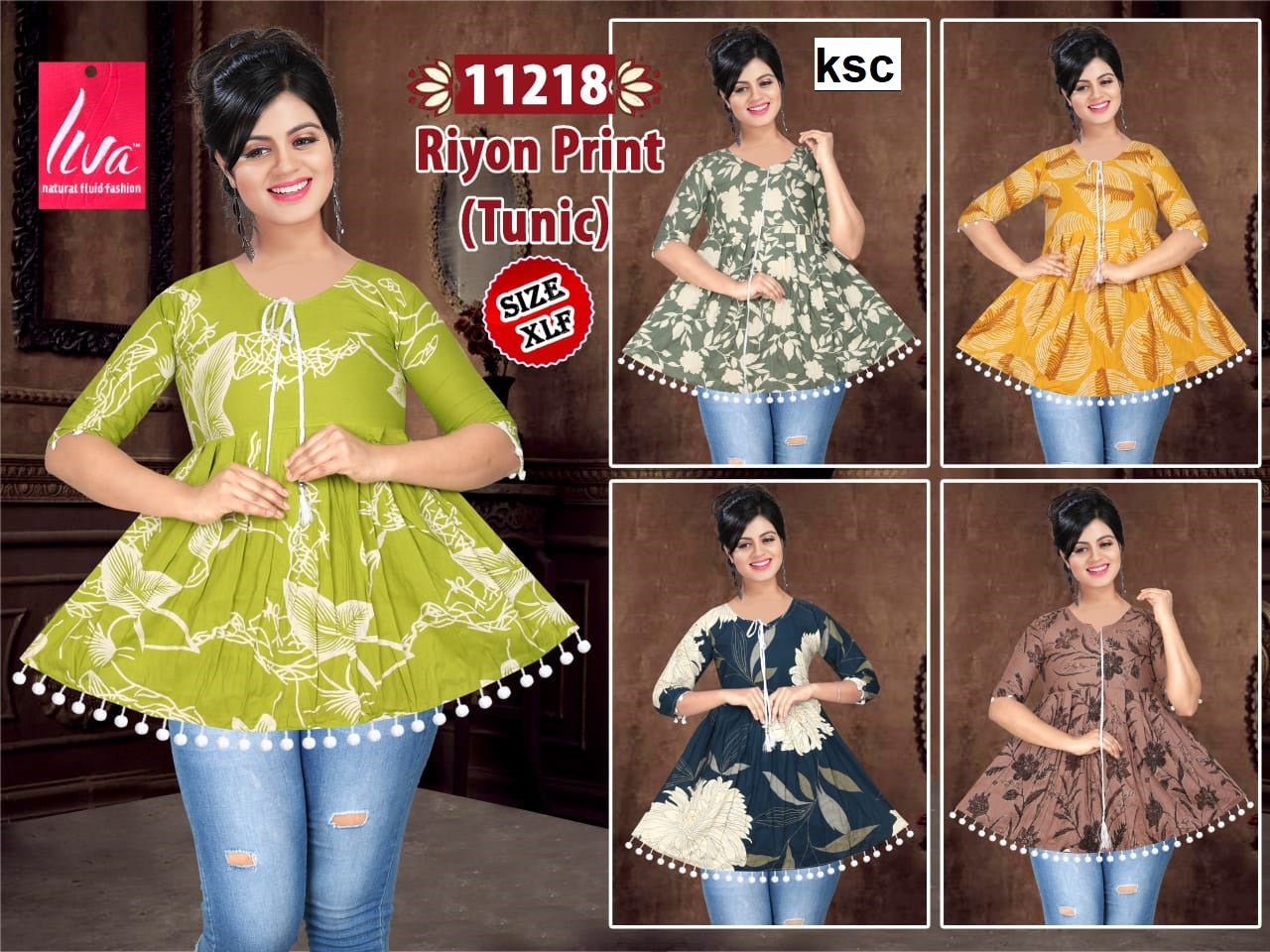 Design 11216-11218 Ksc Rayon Fancy Tops Wholesale