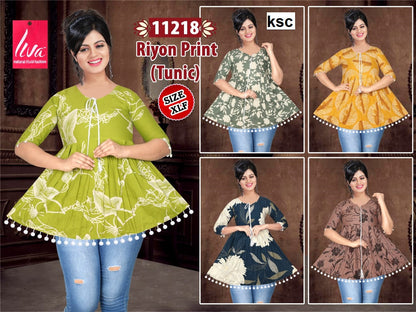 Design 11216-11218 Ksc Rayon Fancy Tops Wholesale