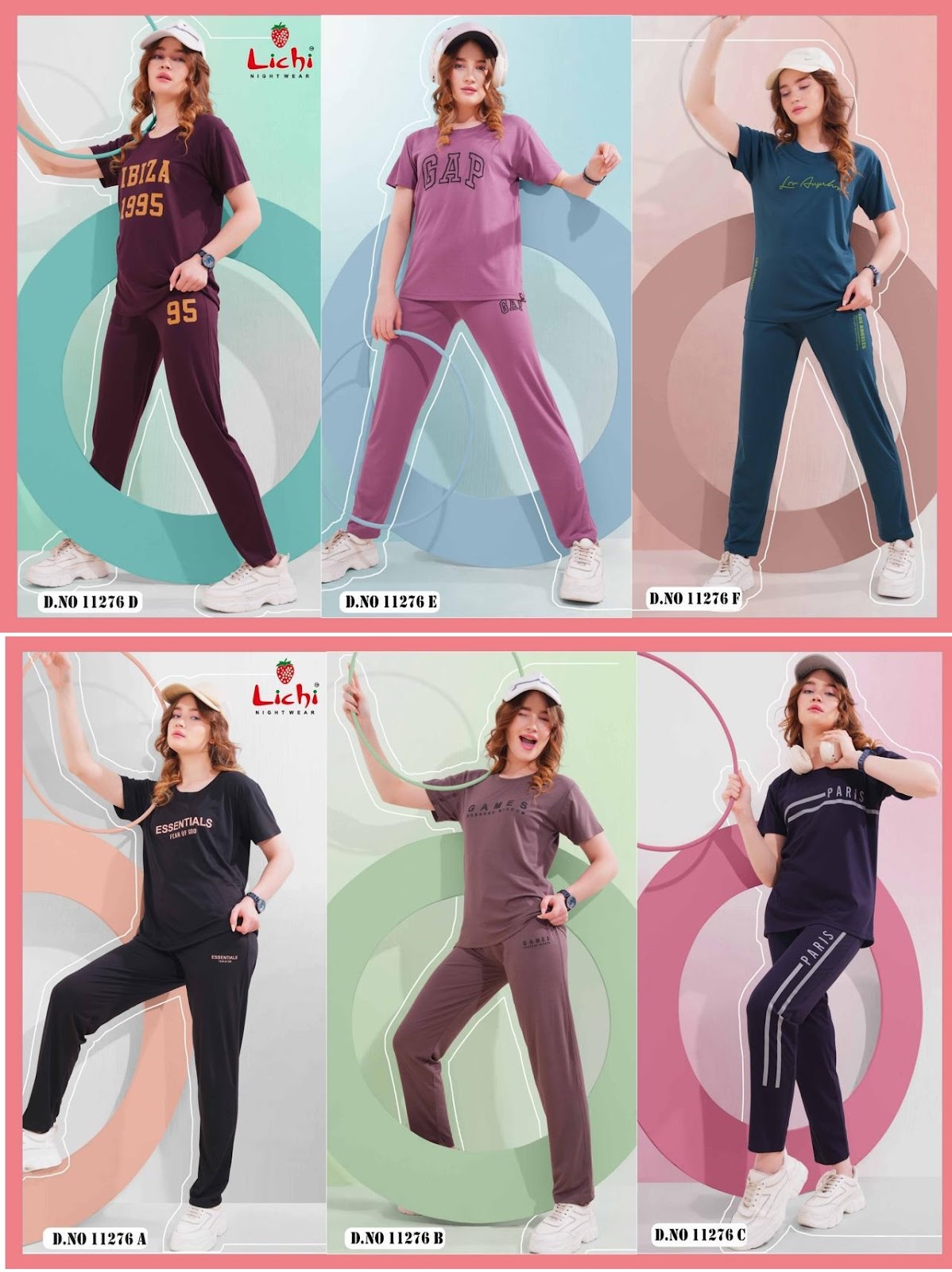 Design 11276 Lichi Tencil Pyjama Night Suits Wholesaler Ahmedabad