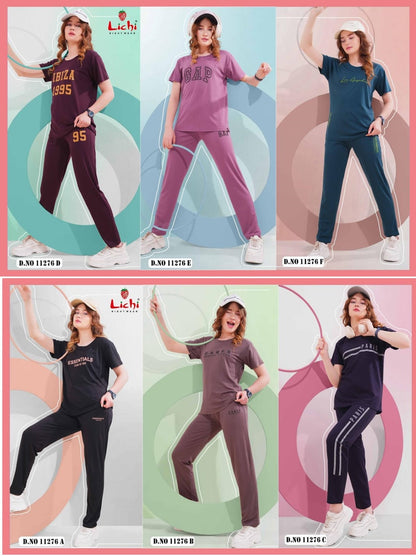 Design 11276 Lichi Tencil Pyjama Night Suits Wholesaler Ahmedabad