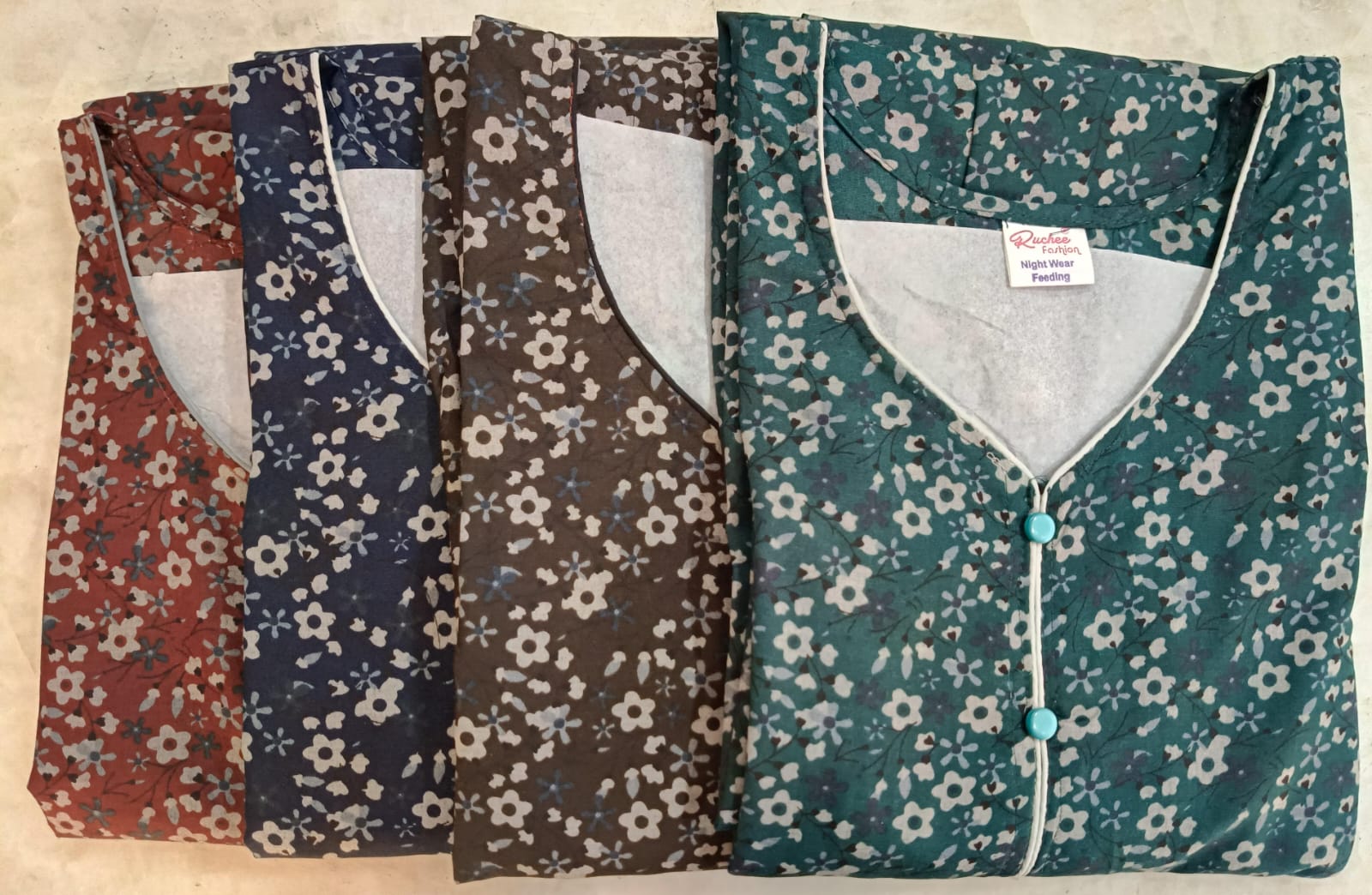 Design 11295-11297 Ruchee Fashion Pv Feeding Night Gown Manufacturer Gujarat