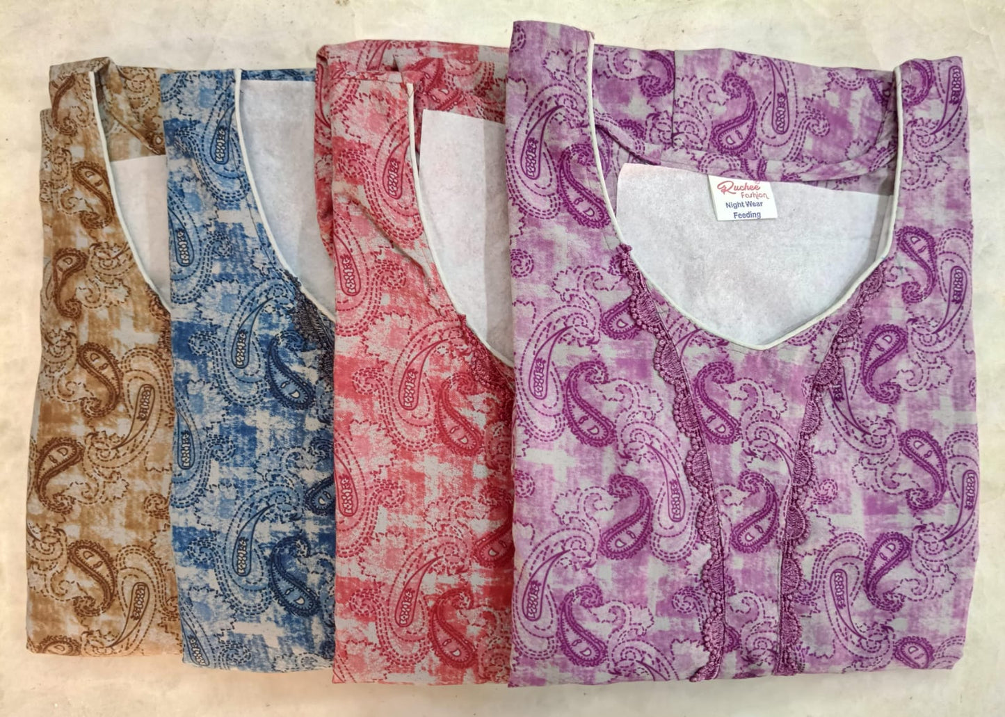 Design 11295-11297 Ruchee Fashion Pv Feeding Night Gown Manufacturer Gujarat