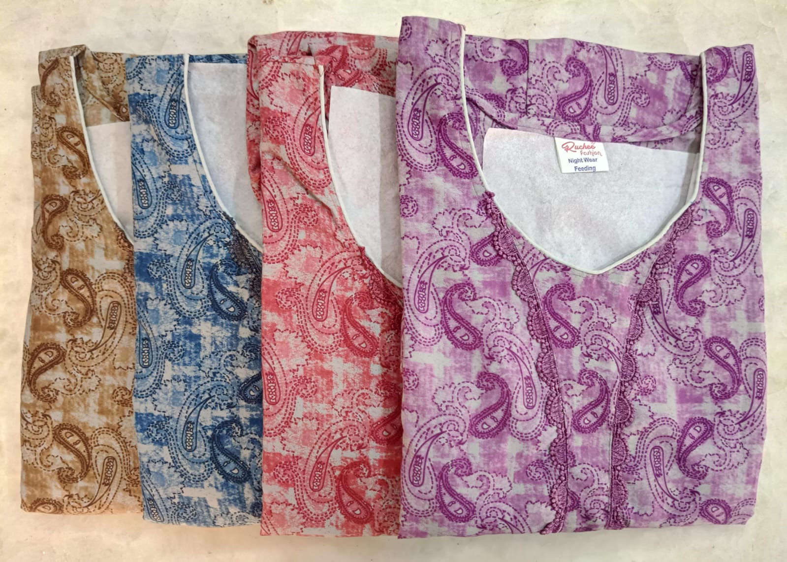 Design 11295-11297 Ruchee Fashion Pv Feeding Night Gown Manufacturer Gujarat