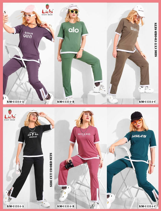 Design 11314 Charmee Lichi Hosiery Co Ord Set Manufacturer Gujarat