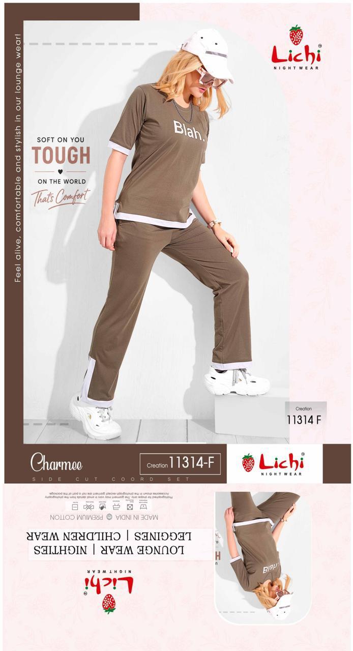 Design 11314 Charmee Lichi Hosiery Co Ord Set Manufacturer Gujarat