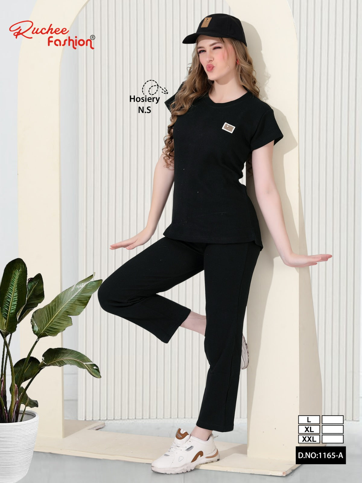 Design 1165-A Ruchee Fashion Hosiery Pyjama Night Suits Wholesale Price