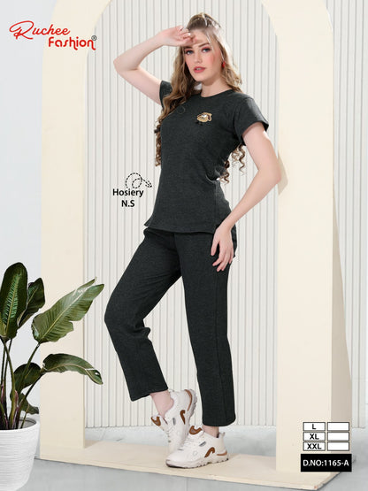 Design 1165-A Ruchee Fashion Hosiery Pyjama Night Suits Wholesale Price