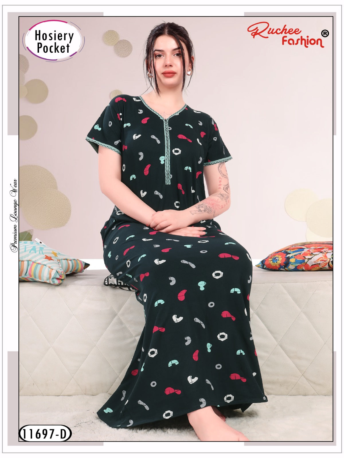 Design 11697 Ruchee Fashion Hosiery Night Gowns Wholesale