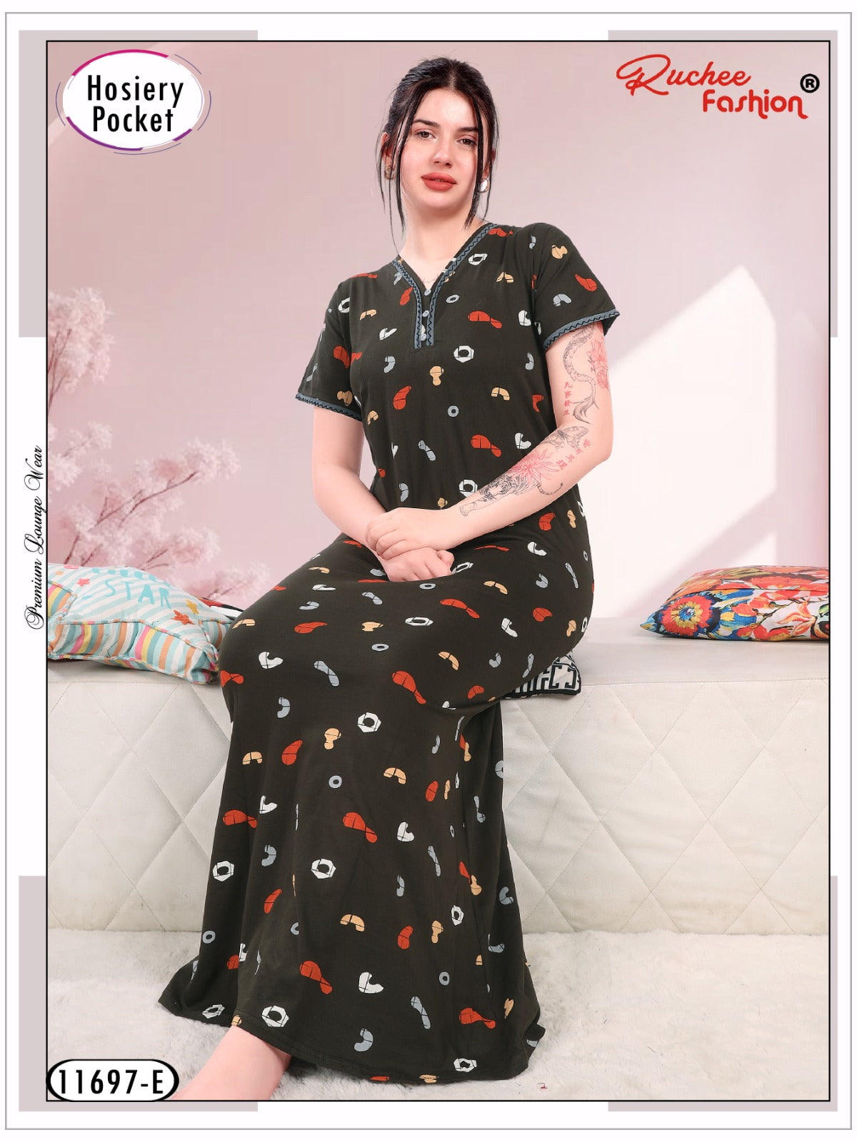 Design 11697 Ruchee Fashion Hosiery Night Gowns Wholesale