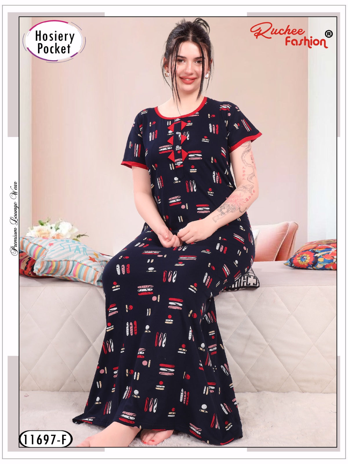 Design 11697 Ruchee Fashion Hosiery Night Gowns Wholesale