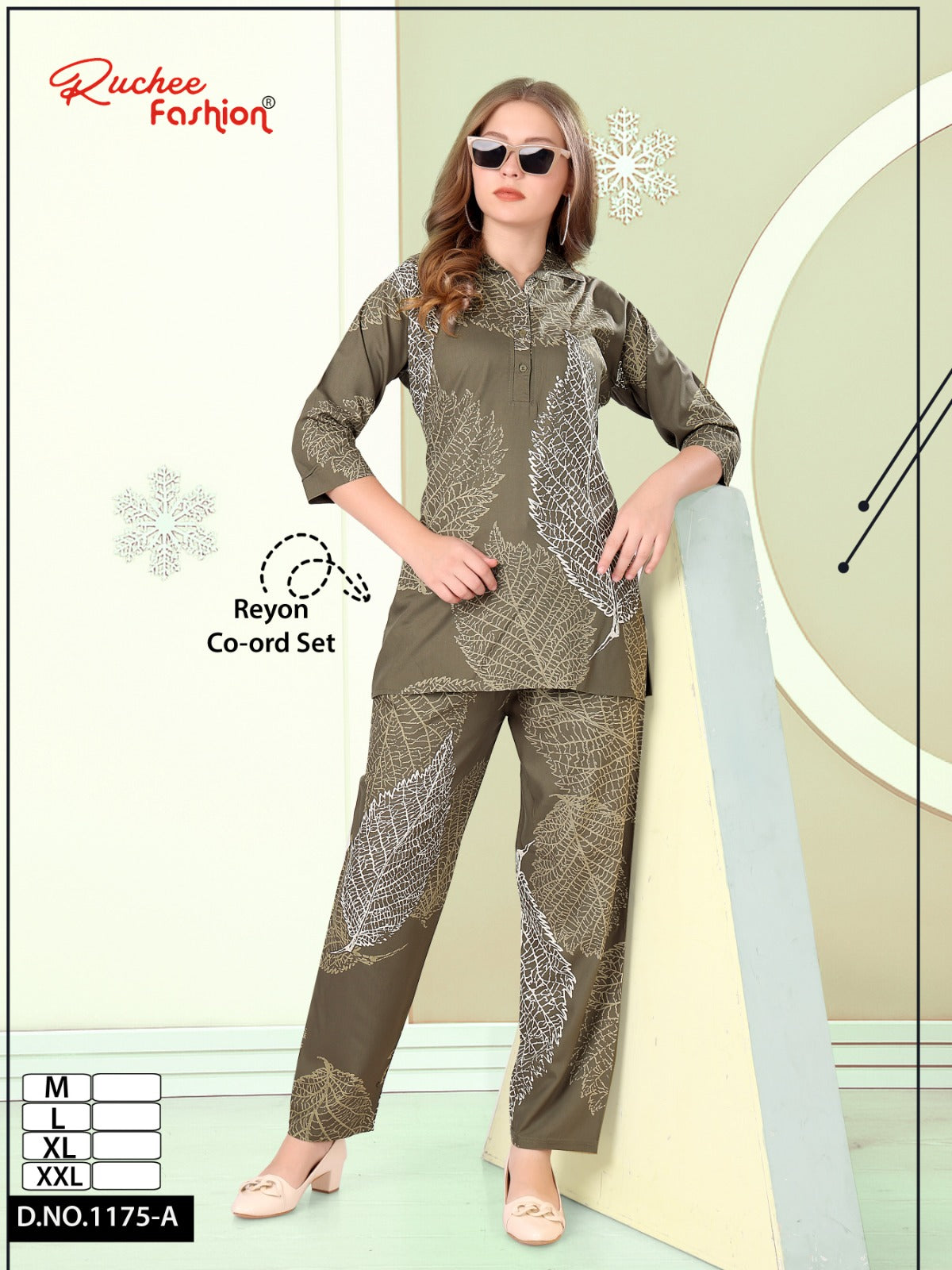 Design 1175 Ruchee Fashion Rayon Co Ord Set Wholesale