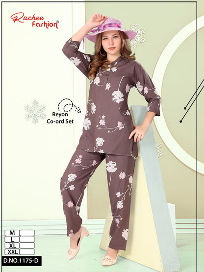 Design 1175 Ruchee Fashion Rayon Co Ord Set Wholesale