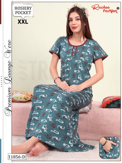 Design 11856 Ruchee Fashion Hosiery Night Gowns Supplier Gujarat