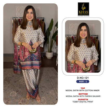 Design 119 To 129 Khas Modal Satin Pakistani Readymade Suits Exporter India