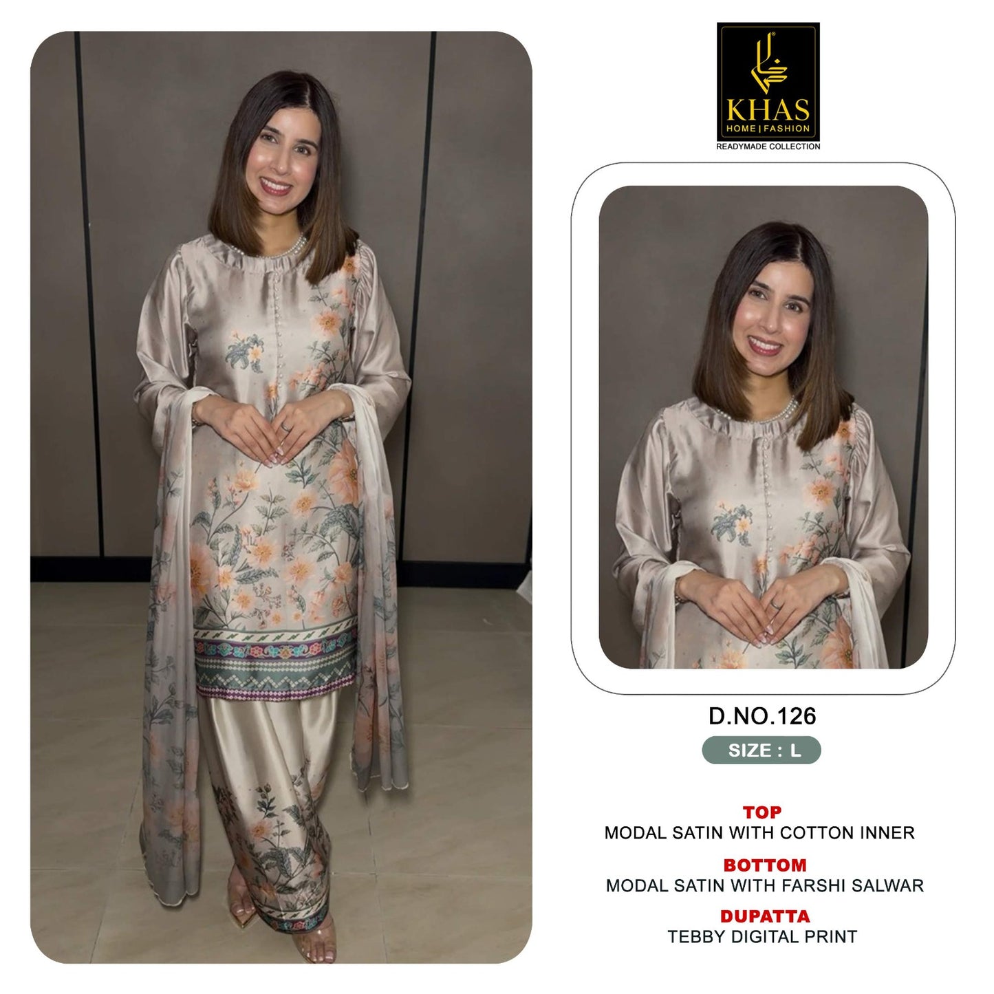 Design 119 To 129 Khas Modal Satin Pakistani Readymade Suits Exporter India