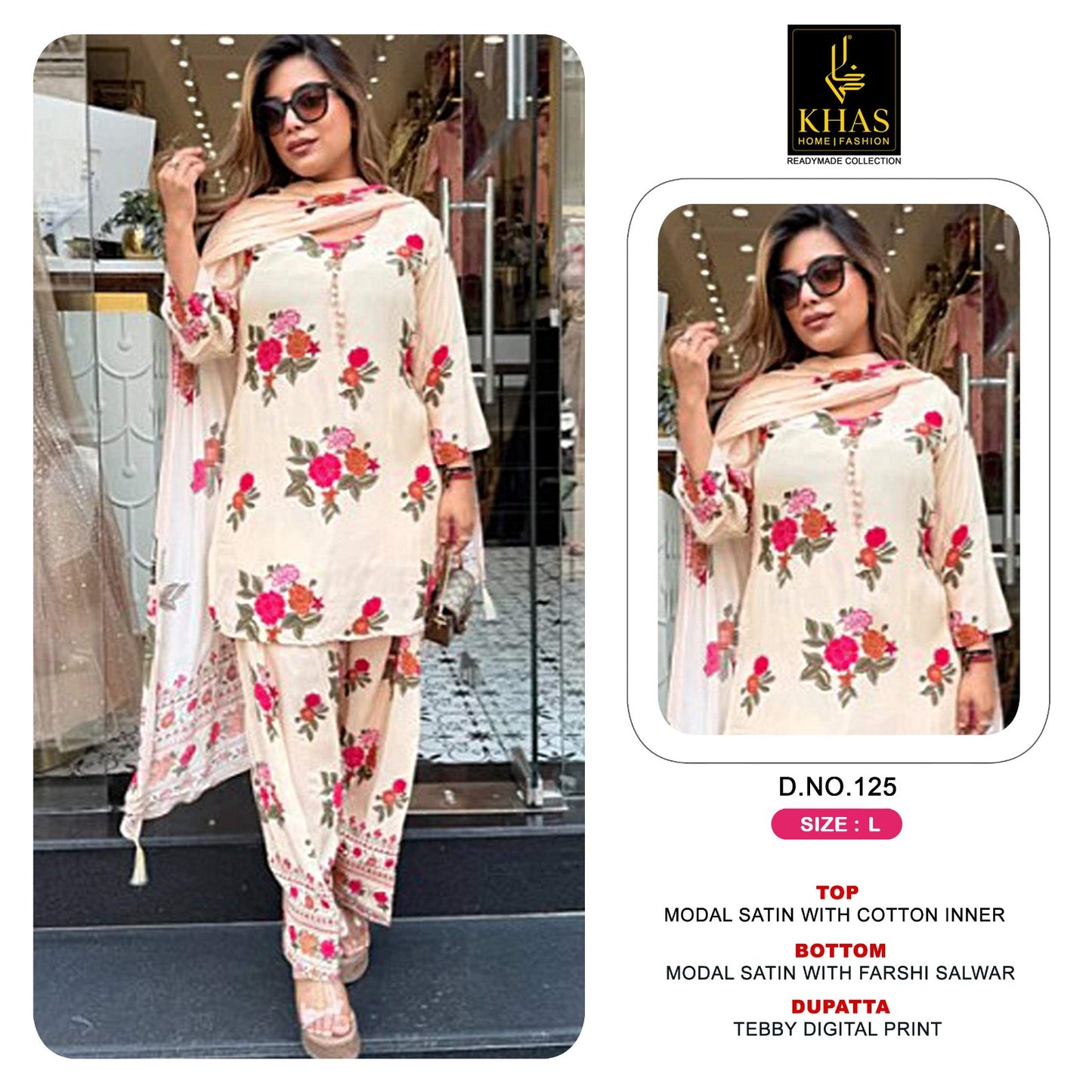Design 119 To 129 Khas Modal Satin Pakistani Readymade Suits Exporter India