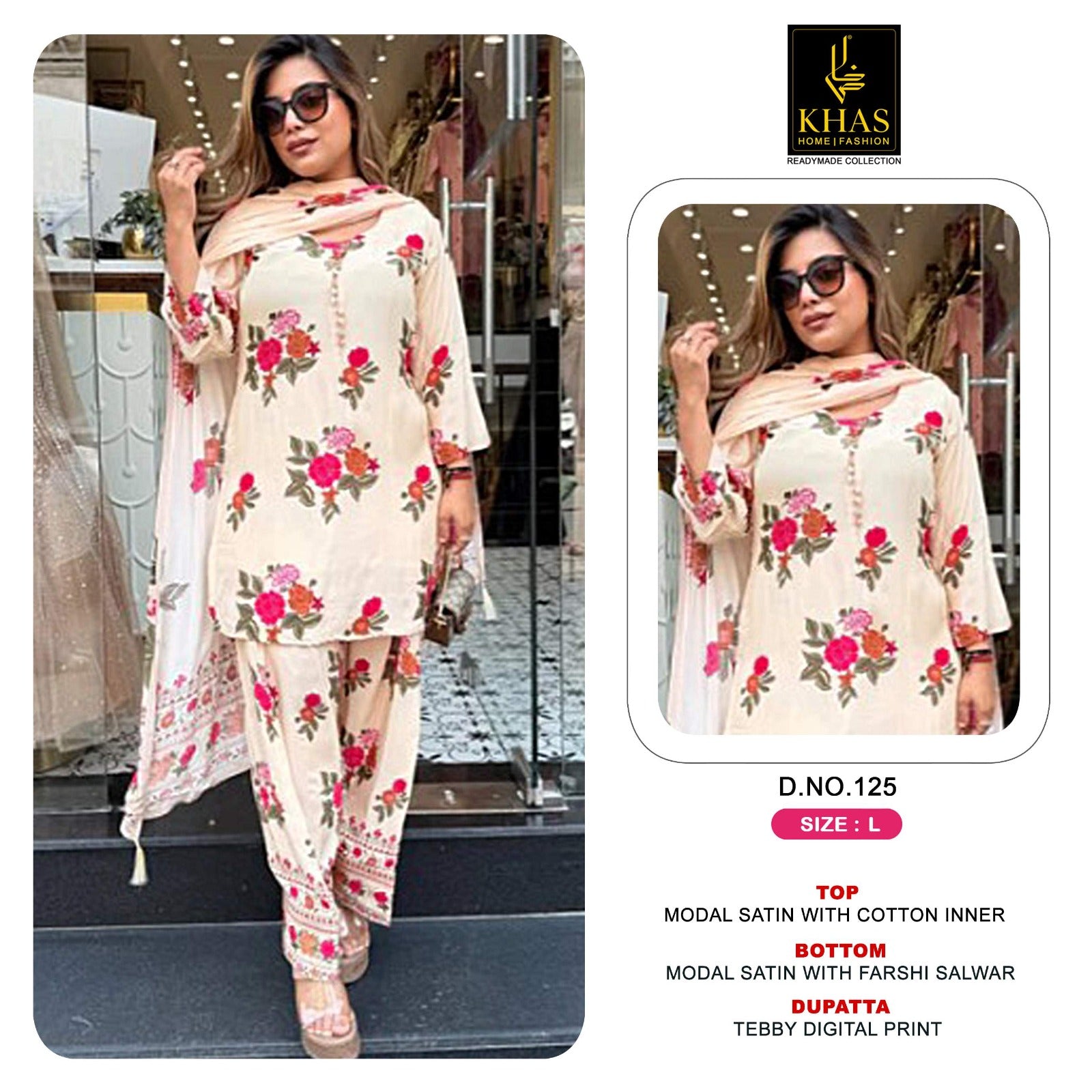 Design 119 To 129 Khas Modal Satin Pakistani Readymade Suits Exporter India