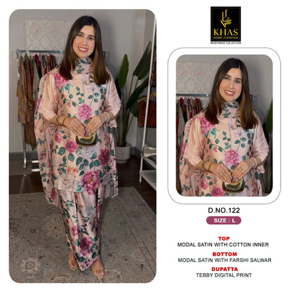 Design 119 To 129 Khas Modal Satin Pakistani Readymade Suits Exporter India