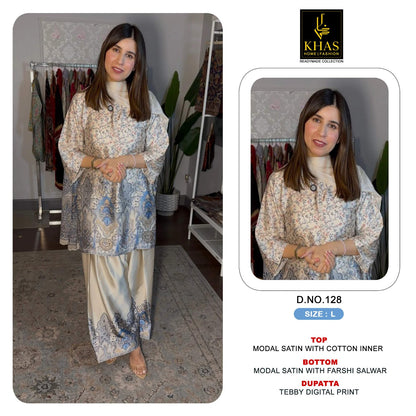 Design 119 To 129 Khas Modal Satin Pakistani Readymade Suits Exporter India