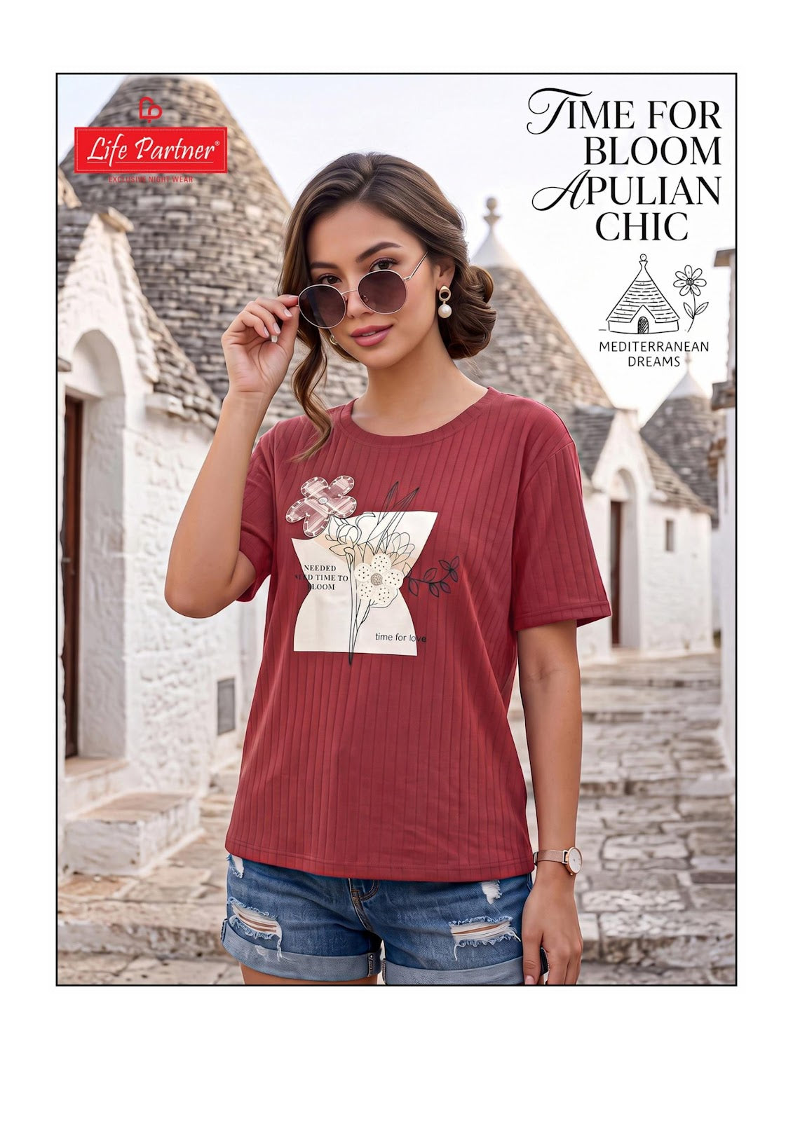 Design 11 Lining Life Partner Interlock Women Tshirt Manufacturer Gujarat