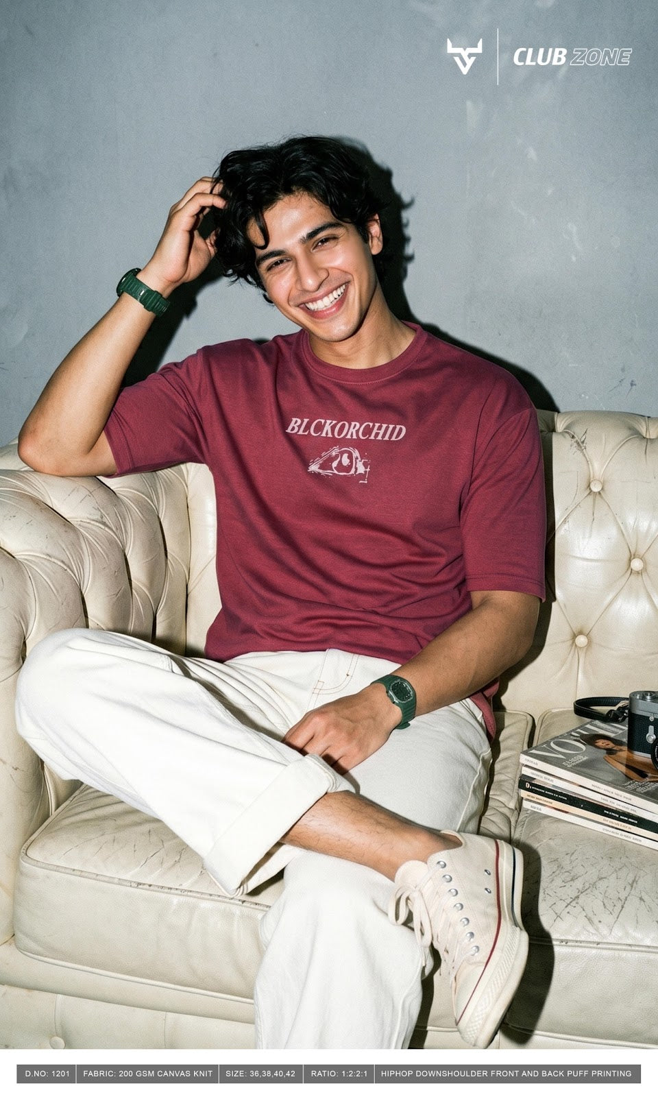 Design 1201 Club Zone Feather Knit Mens Tshirts Wholesaler