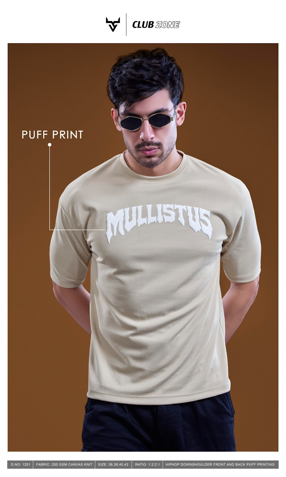 Design 1201 Club Zone Feather Knit Mens Tshirts Wholesaler