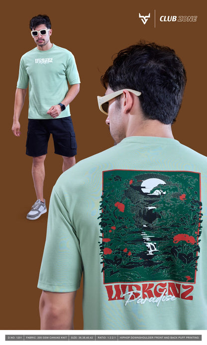 Design 1201 Club Zone Feather Knit Mens Tshirts Wholesaler