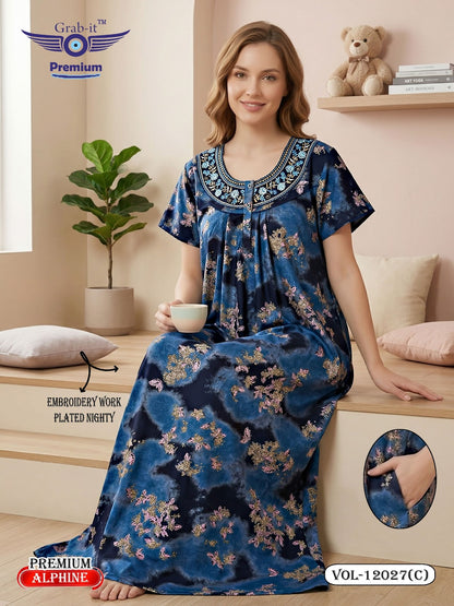Design 12024 To 12029 Grab It Alpine Night Gowns Supplier Gujarat